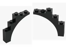 LEGO ® 2x arch brick 1x5x4 black 14395 arch element 6075062 bow New