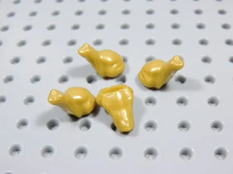 LEGO Lot of 4 Pearl Gold Tree Frogs Frog Animal Minifig BT