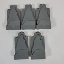 5X LEGO Rock Panel DARK BLUISH GREY 2x4x6 Castle Wall Mountain Part Lot 47847