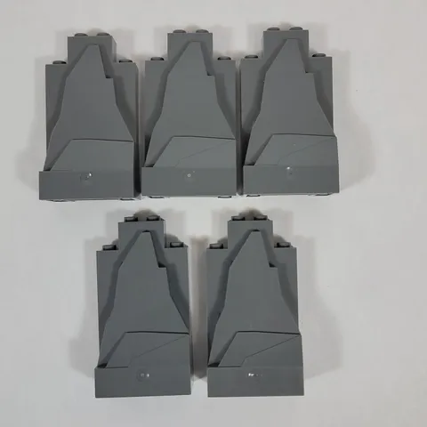 5X LEGO Rock Panel DARK BLUISH GREY 2x4x6 Castle Wall Mountain Part Lot 47847