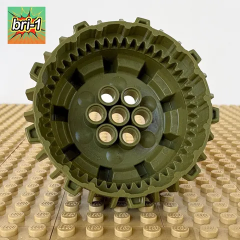 LEGO, Chima: Olive Wheel Cleats Flanges 64712, 70001, CRAWLEY's CLAW RIPPER 2013