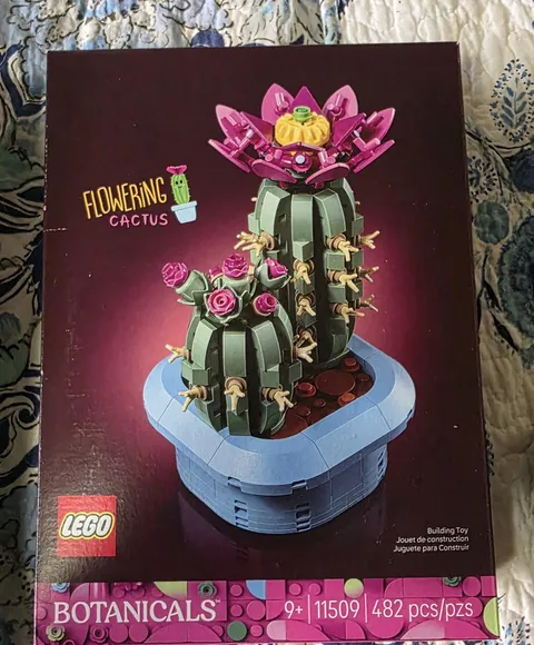 LEGO Botanicals Flowering Cactus 11509 Set 482pcs 9+ 16cm Tall