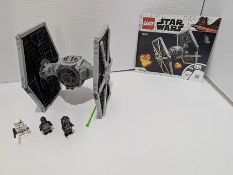 LEGO Star Wars Imperial TIE Fighter 75300  100% Complete w/ Manual & Minifigs