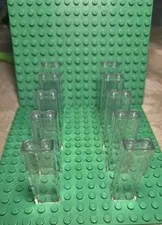 LEGO 20x New 1x2x5 Transparent Bricks Trans-Clear Translucent Clear Brick Wall 