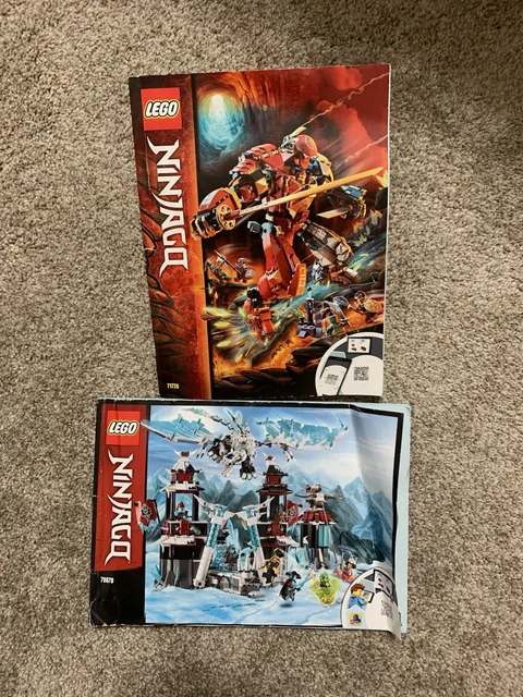 LEGO 70678 & 71720 Ninjago Castle Fire Instruction Books Manuals Booklets Only