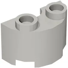 5x LEGO® Part 68013 - Cylinder Half 1 x 2 x 1