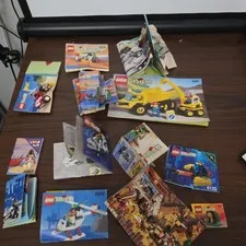 Vtg LEGO Manual Lot System Sets 6232 6518 6247 6854 6515 1624 1821 6125 6244 D