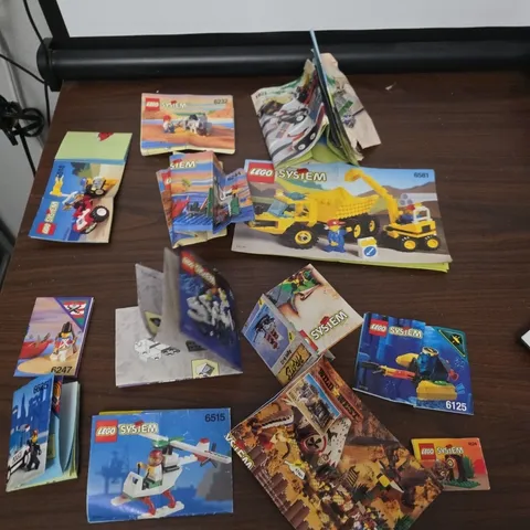 Vtg LEGO Manual Lot System Sets 6232 6518 6247 6854 6515 1624 1821 6125 6244 D