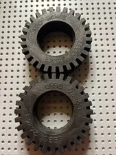 LEGO 3740 Black Tire 24 x 43 Technic, Solid Retired 1989 2pcs