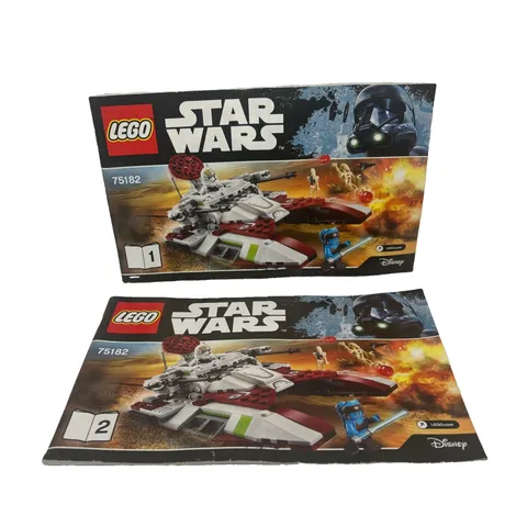 Lego Star Wars 75182 Republic Fighter Tank Manuals Part I & II Only