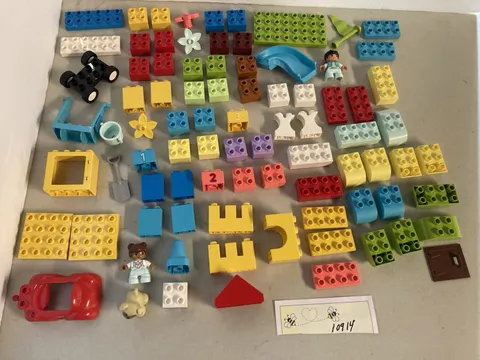 Lego Duplo 10914 Deluxe Brick Box With Figures 85 Pcs Complete Preschool Set
