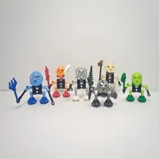 2001 LEGO Bionicle TURAGA All Six Village Elders of Mata Nui  (8540 - 8545)
