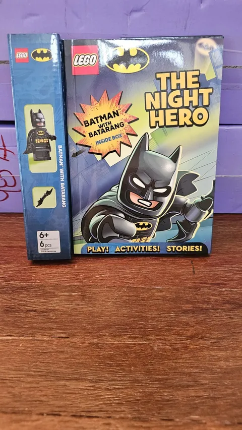 LEGO: DC BATMAN THE NIGHT HERO -Activity Book- Batman Minifigure With Batarang 