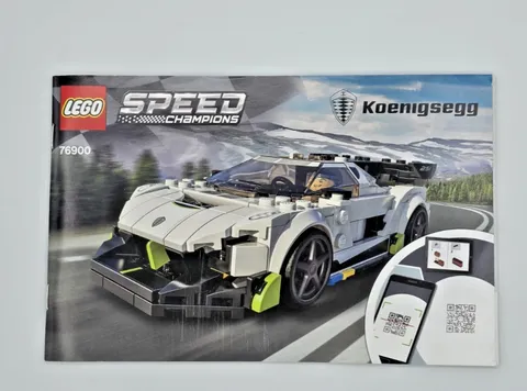 LEGO SPEED CHAMPIONS: Koenigsegg Jesko (76900) Instruction Manual Booklet ONLY