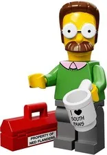 LEGO Minifigure: 71005 NED Simpsons SERIES 1 - NEW - See Description