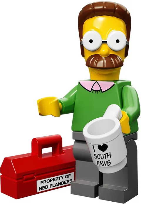 LEGO Minifigure: 71005 NED Simpsons SERIES 1 - NEW - See Description