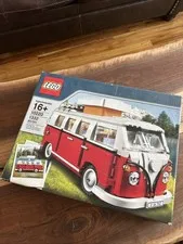 LEGO Creator Expert Volkswagen T1 Camper Van (10220) Chewed Box, Sealed Bags ✅