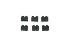 6 Lego® TRAIN Railway 9V RC 2x1 Brick with Grille Grill BLUISH GREY