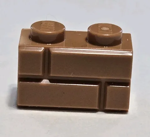 LEGO Parts - Medium Nougat Brick 1 x 2 with Masonry Profile - No 98283