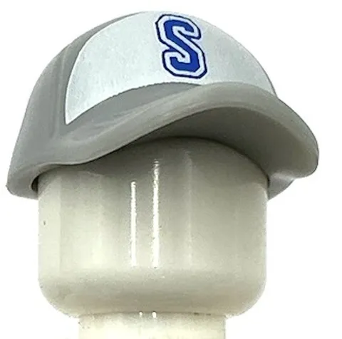 Lego New Light Bluish Gray Minifigure Headgear Cap Short Curved Bill Part