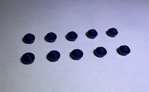 Lego Lot Of 10 Earth Blue Round 1x1 Plates Plate New City