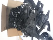 Lego 2 1/2  Pounds Random Pieces Plates Building Blocks Bulk Lot BLACK