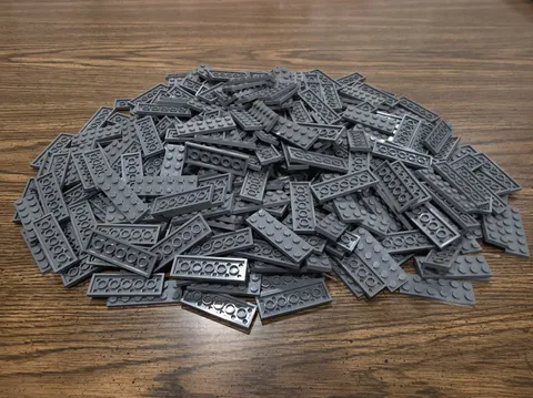 LEGO Qty 354 - Dark Bluish Gray Plate 2 x 6 3795 MOC BULK LOT