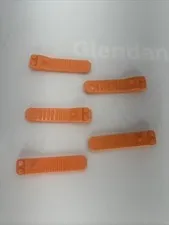 LEGO Orange Brick Separator Lot of 5 - Part 96874 / 630 - Perfect Condition