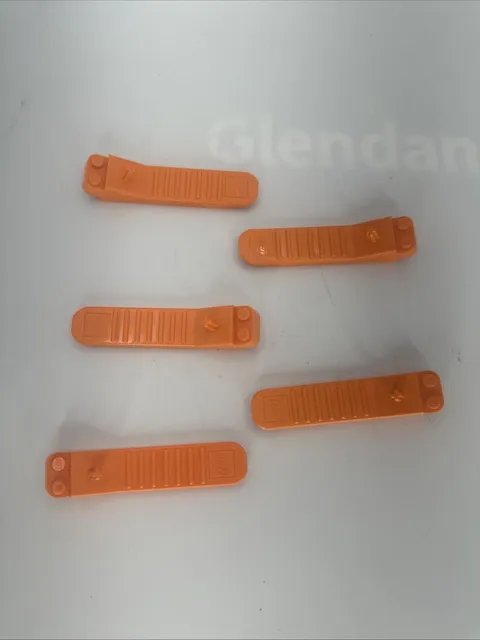 LEGO Orange Brick Separator Lot of 5 - Part 96874 / 630 - Perfect Condition