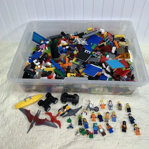 Lego Bulk Lot 10 lbs Mixed Parts Pieces Bricks And Mini Figures