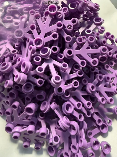 LEGO- NEW- #2423- LAVENDER-PLANT LEAVES 4 X 3 -10 PIECES