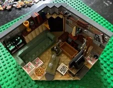 LEGO Super Heroes: Bro Thor's New Asgard 76200 man cave No Minifigures! As Shown