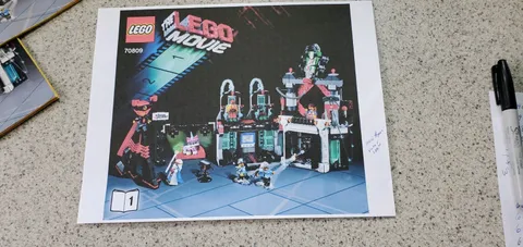 LEGO Movie Lord Business Evil Lair 70809 - Retired Set 100% Complete 