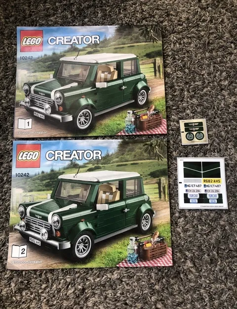LEGO CREATOR 10242 Mini Cooper Expert Instruction Manuals With Stickers
