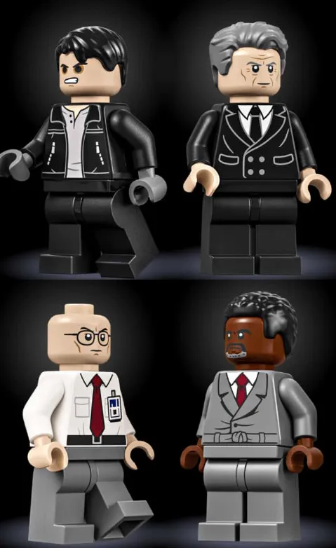 LEGO 21369 X-Files A Krycek, C Busch, W Skinner & Mr. X Minifigure In-Hand, New