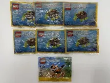 LEGO Creator Lot: 6x Happy Turtle (30476) + Tiger (30285) Polybags! NEW! SEALED!