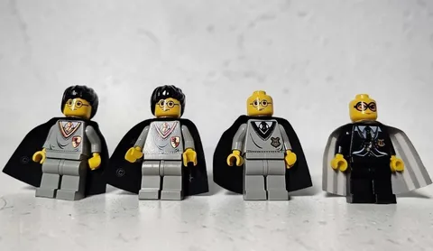 LEGO Harry Potter Minifigures Set of 4 Genuine LEGO - 2 Are Missing Headgear