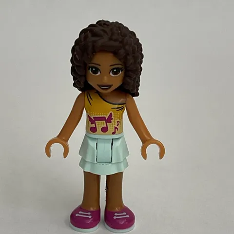 Lego Friends Female Brown Hair Minifig Mini Figure Replacement Parts Pieces