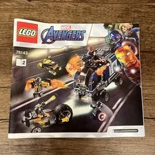 LEGO Marvel Avengers Instruction Manual #2 Booklet Only 76143