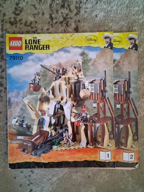 LEGO The Lone Ranger 79110 Silver Mine Shootout Instruct Manuals Book 1 & 2 OEM