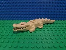 LEGO Tan Alligator Minifigure Crocodile Red Eyes 70419 Animal CMF Lot Rare HTF 
