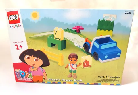 Vintage Lego Duplo Dora The Explorer #7331 Diego's Rescue Truck 2003 NEW