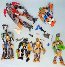 Large LEGO Bionicle Figures and Parts Lot