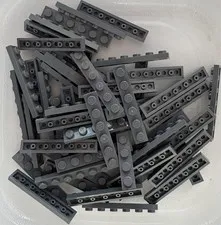 LEGO 50-piece Dark Bluish Gray 1 x 6 plates FREEE SHIPPING