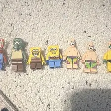 LEGO SpongeBob SquarePants Minifigure Lot SpongeBob Patrick Squidward Mr Krabs