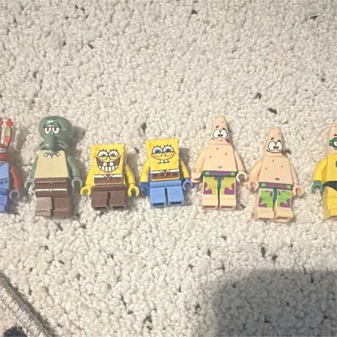 LEGO SpongeBob SquarePants Minifigure Lot SpongeBob Patrick Squidward Mr Krabs