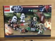 Lego 9489 MANUAL ONLY - Star Wars Endor Rebel Trooper & Imperial Trooper