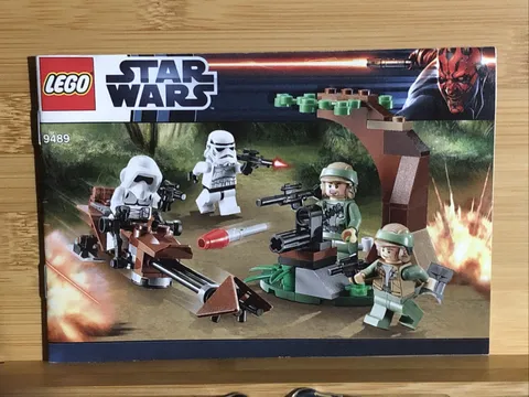 Lego 9489 MANUAL ONLY - Star Wars Endor Rebel Trooper & Imperial Trooper