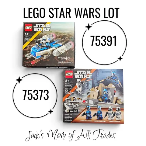 LEGO Star Wars Lot: Captain Rex Microfighter 75391 & Ambush On Mandalore 75373