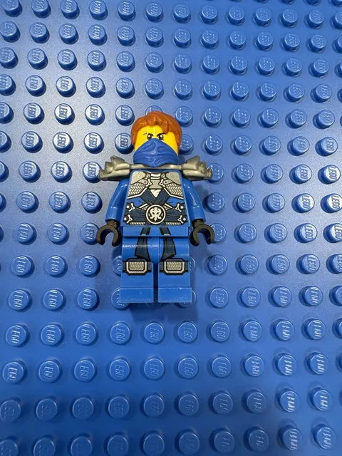 Lego Ninjago Minifigure Jay - Rebooted with Stone Armor w/ Katanas njo232!